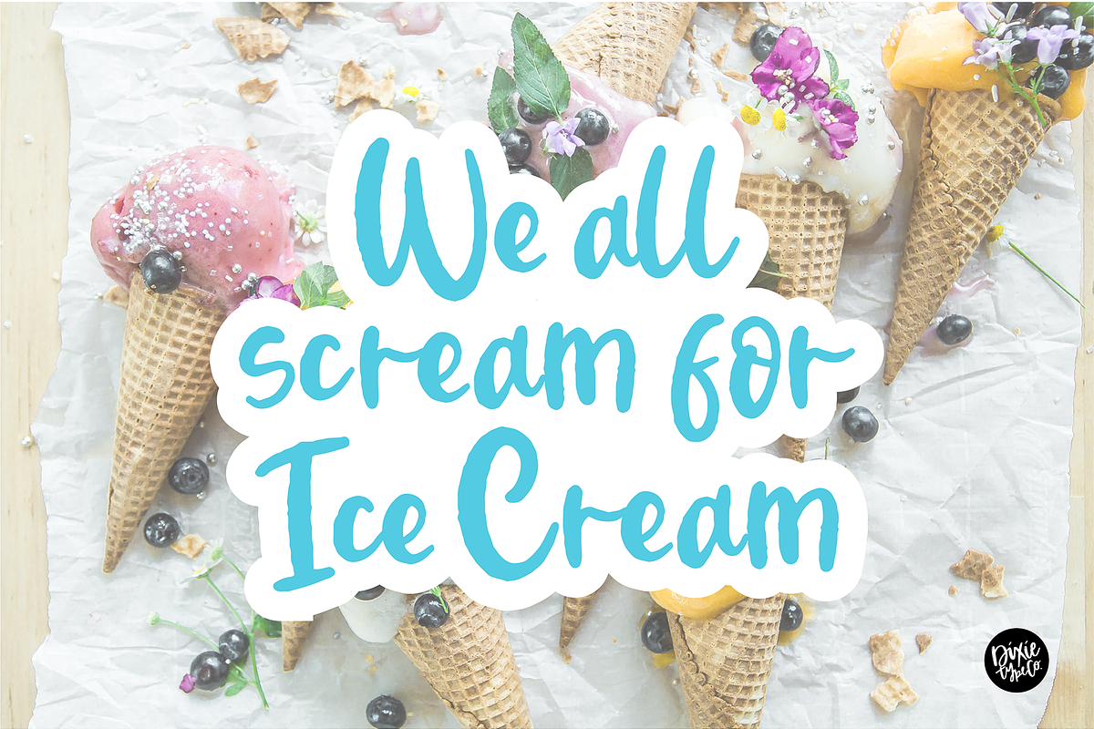 KATEY BLUE a Darling Brushed Font preview 2