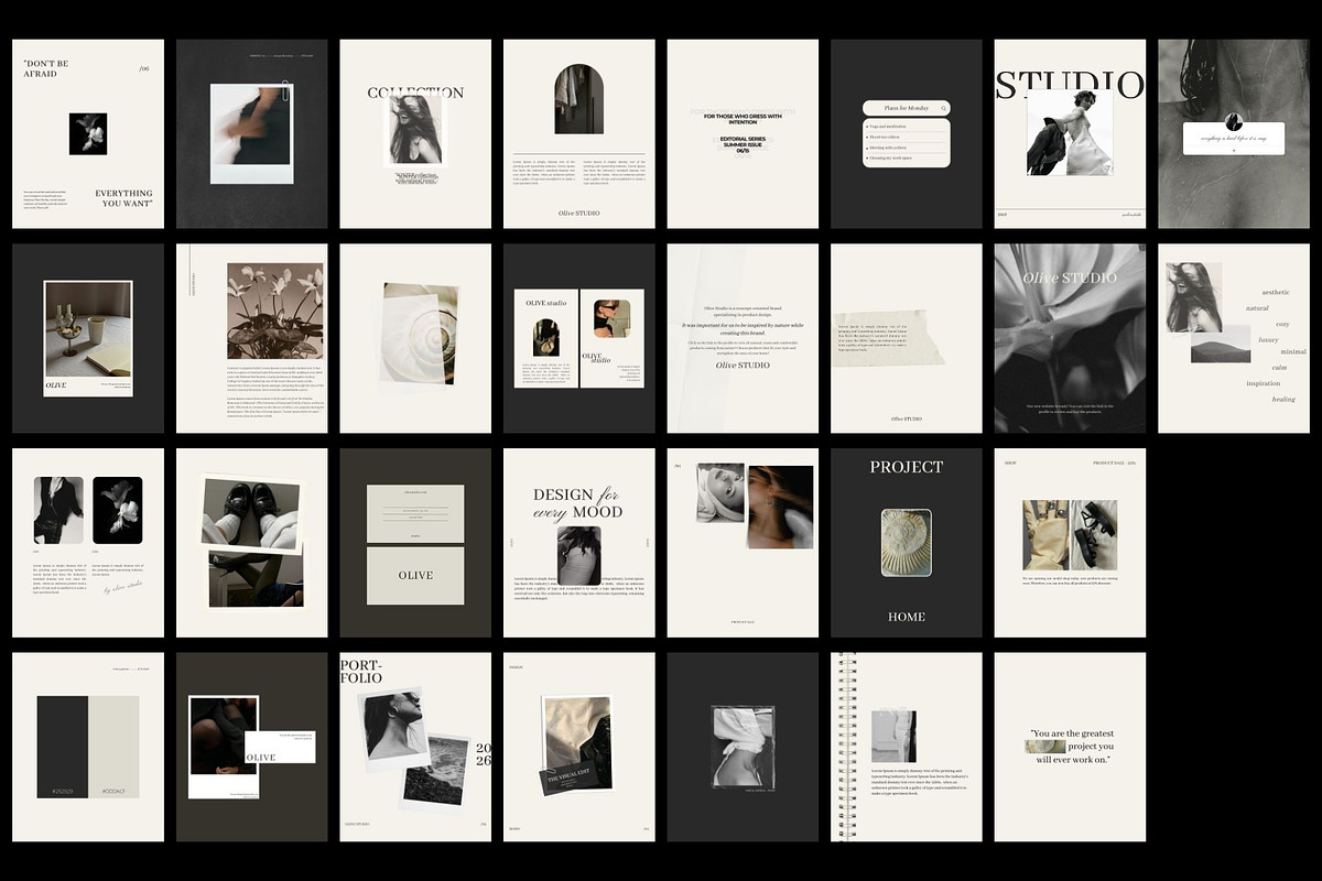 Olive Canva Instagram Post Templates, a Social Media Template by Mia Branding Studio (Photo 4 of 4)