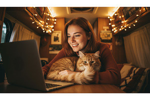 Young Caucasian woman with red hair, an Animal Photo by Igor Tichonow