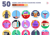 50 Home and Office Cleaning Icons, an Icon by Dighital (Thumbnail 3 of 10)