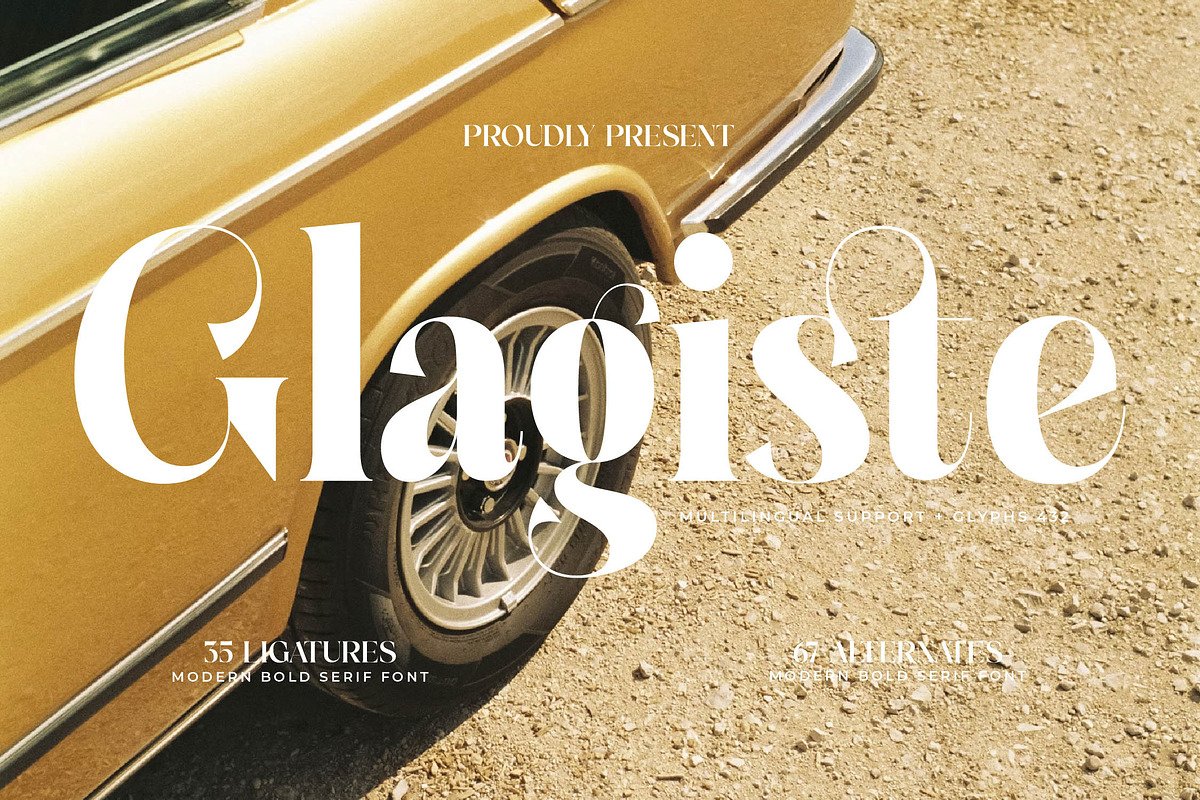 Glagiste - Modern Bold Serif Font, a Serif Font by timelesstype.co (Photo 1 of 20)