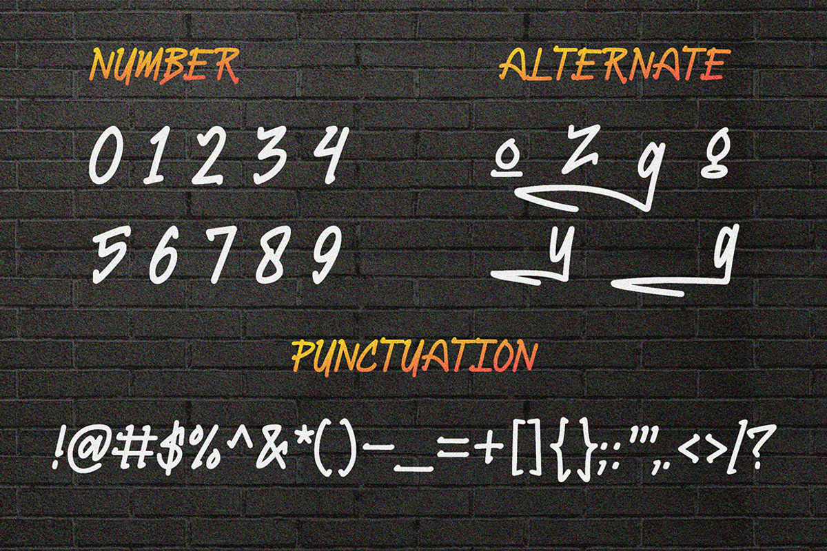 Urbang - Urban Graffiti Font, a Handwritten Font by ENATIVE (Photo 4 of 5)