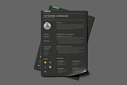 Black Modern Resume Template / CV, a Resume Template by PixelStudio (Thumbnail 4 of 6)