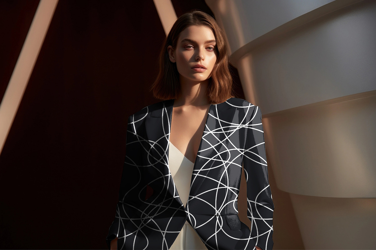White Tangled Lines, a Background Graphic by MalyskaStudio (Photo 8 of 9)