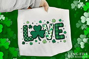 St. Patrick’s Day Shamrock Love PNG, an Illustration by Canvas Craft (Thumbnail 1 of 4)