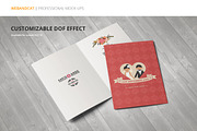 Invitation / Greeting Card Mock-Up, a Print Template by WebAndCat (Thumbnail 6 of 10)