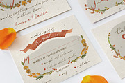 Autumn Floral Wedding Suite, an Invitation Template by BlueRobinDesignShop (Thumbnail 4 of 12)