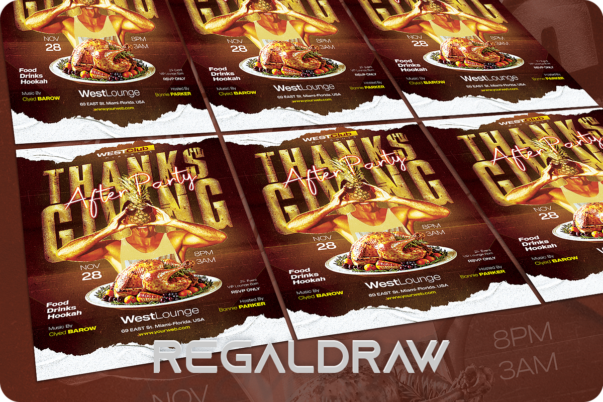 Thanks Giving Flyer, a Flyer Template by regalDRAW (Photo 3 of 3)