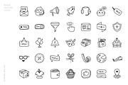 70 doodle icons 'shopping', an Outline Icon by Pinkbrush (Thumbnail 3 of 5)