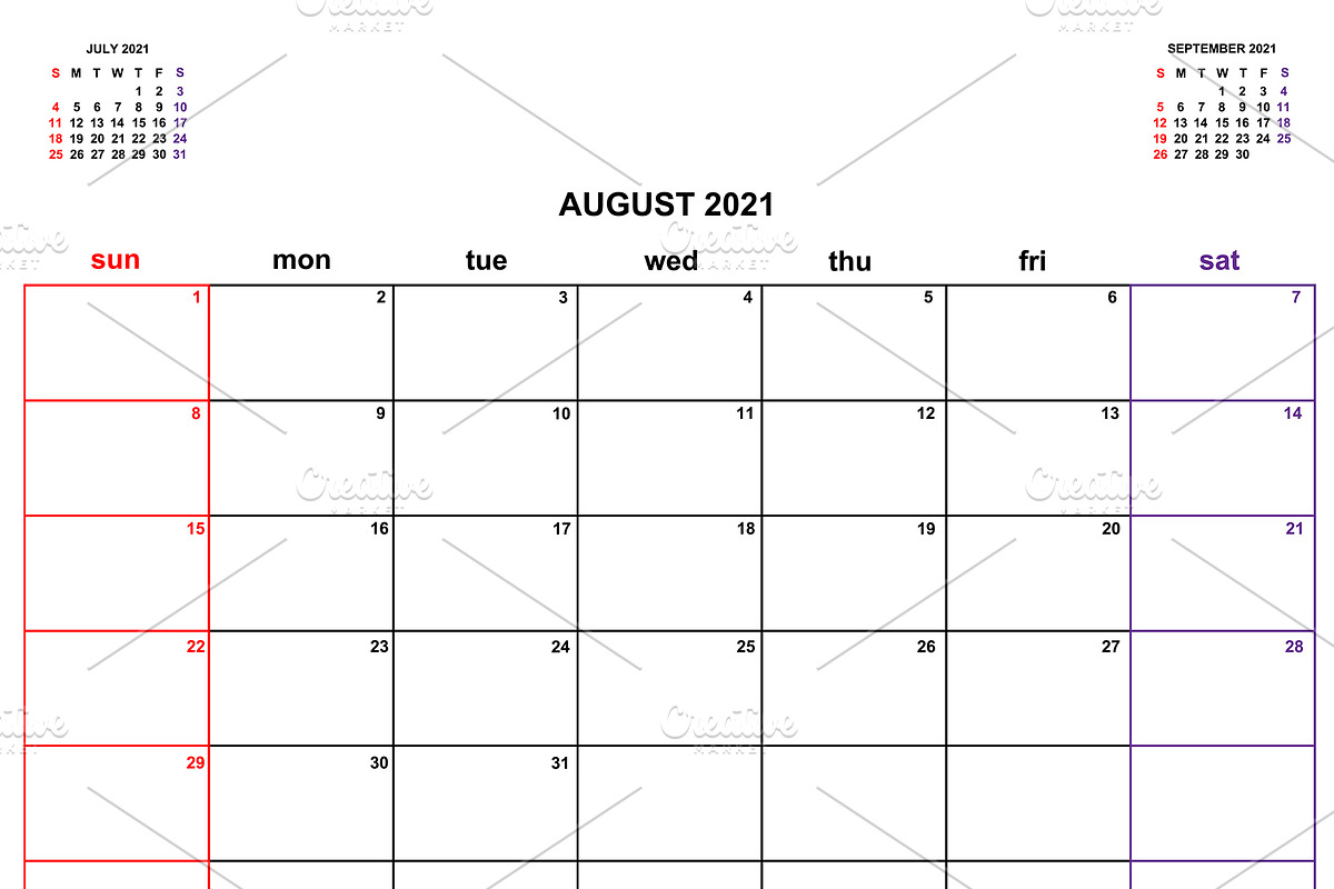 Calendar Planner 2021, a Flyer Template by art789 studio (Photo 8 of 13)
