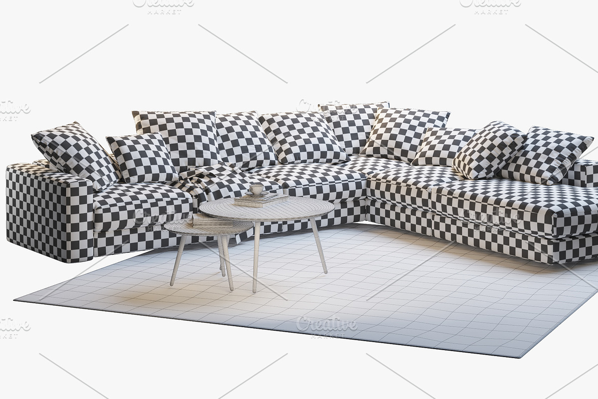 Cenova 2 corner sofa 3d model, a Furniture 3D Model by 3dmitruk (Photo 8 of 9)