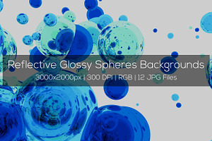 Reflective Spheres Backgrounds