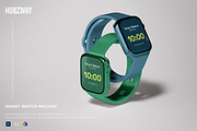 Smart Watch Mockup, a Wearable Device Mockup by Hubzway (Thumbnail 1 of 4)