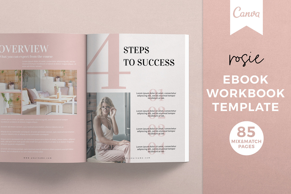 Ebook Workbook Canva Template, a Templates & Theme by Miri Campbell