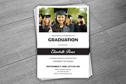 Graduation Announcement Card -V287, a Flyer Template by Template Shop (Thumbnail 1 of 3)