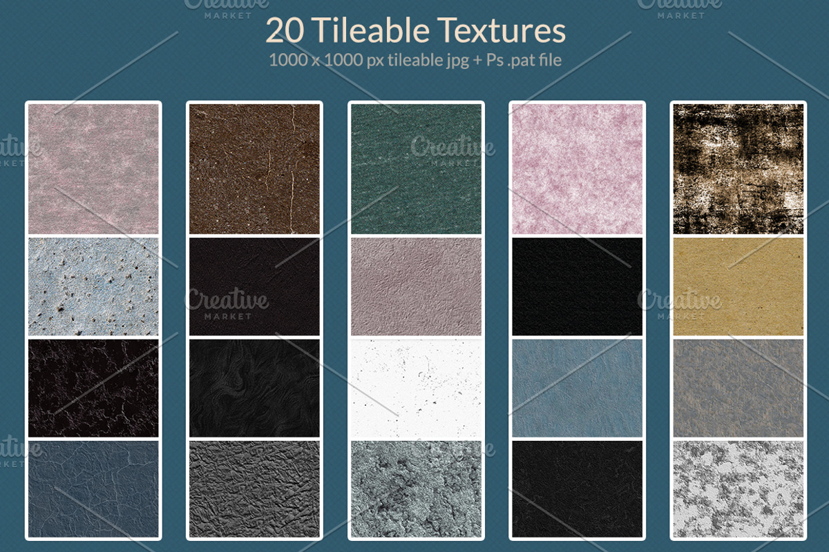 20 Tileable textures