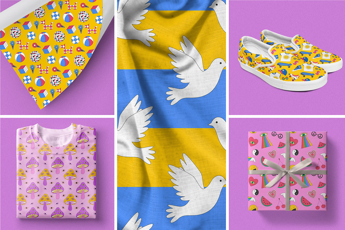 The 90s. Cliparts, cards, patterns, an Object Illustration by Valeria Soloveva (Photo 14 of 23)