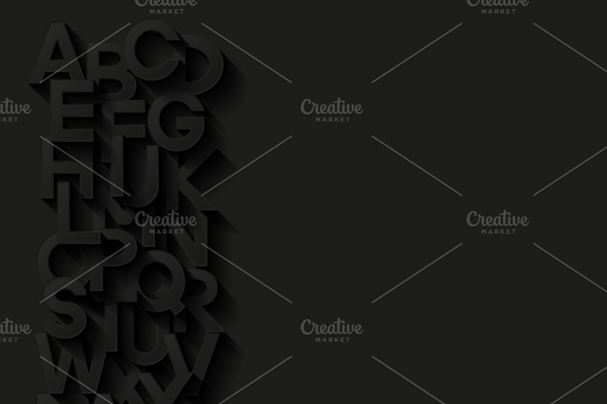 Set of backgrounds with alphabet preview 2