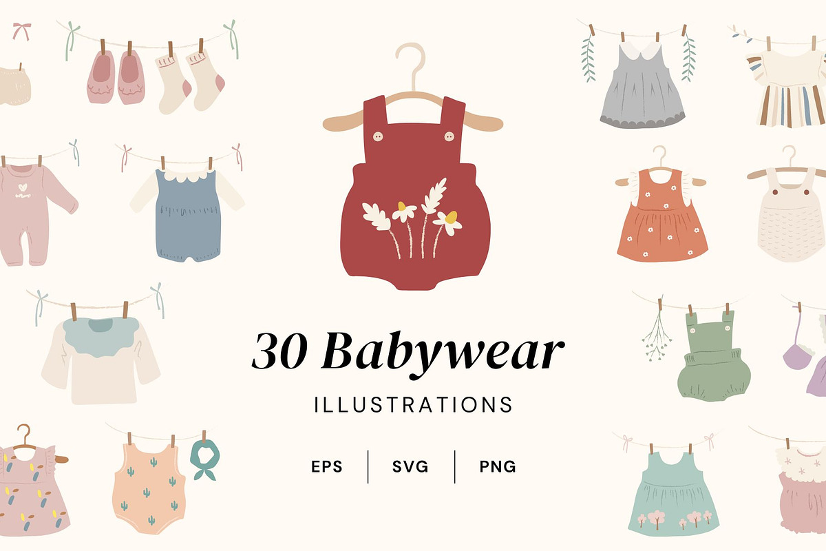 30 babywears, an Object Illustration by Pinkbrush (Photo 1 of 6)