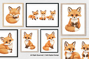 15 Bundle Watercolor Baby Fox Wild, an Animal Illustration by Morspective (Thumbnail 4 of 8)