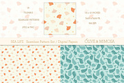 Sea life seamless pattern papers, a Pattern Graphic by Olive & Mimosa (Thumbnail 3 of 4)
