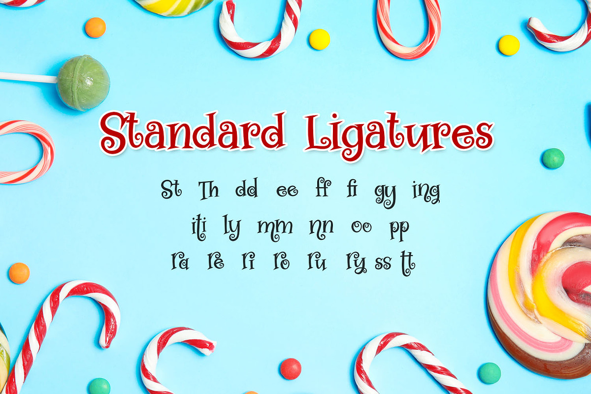 Swirly Twirly Gumdrops Font preview 3