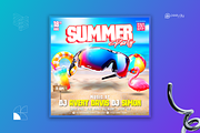 Blue Summer Flyer Canva Template, a Flyer Template by PeetalyStudioDesigns (Thumbnail 2 of 5)
