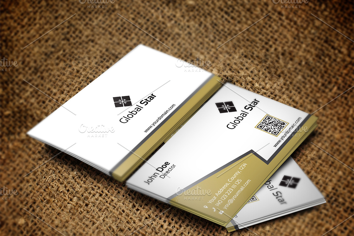 Global Star New Business Card, a Business Card Template by Zia Grfx (Photo 4 of 5)
