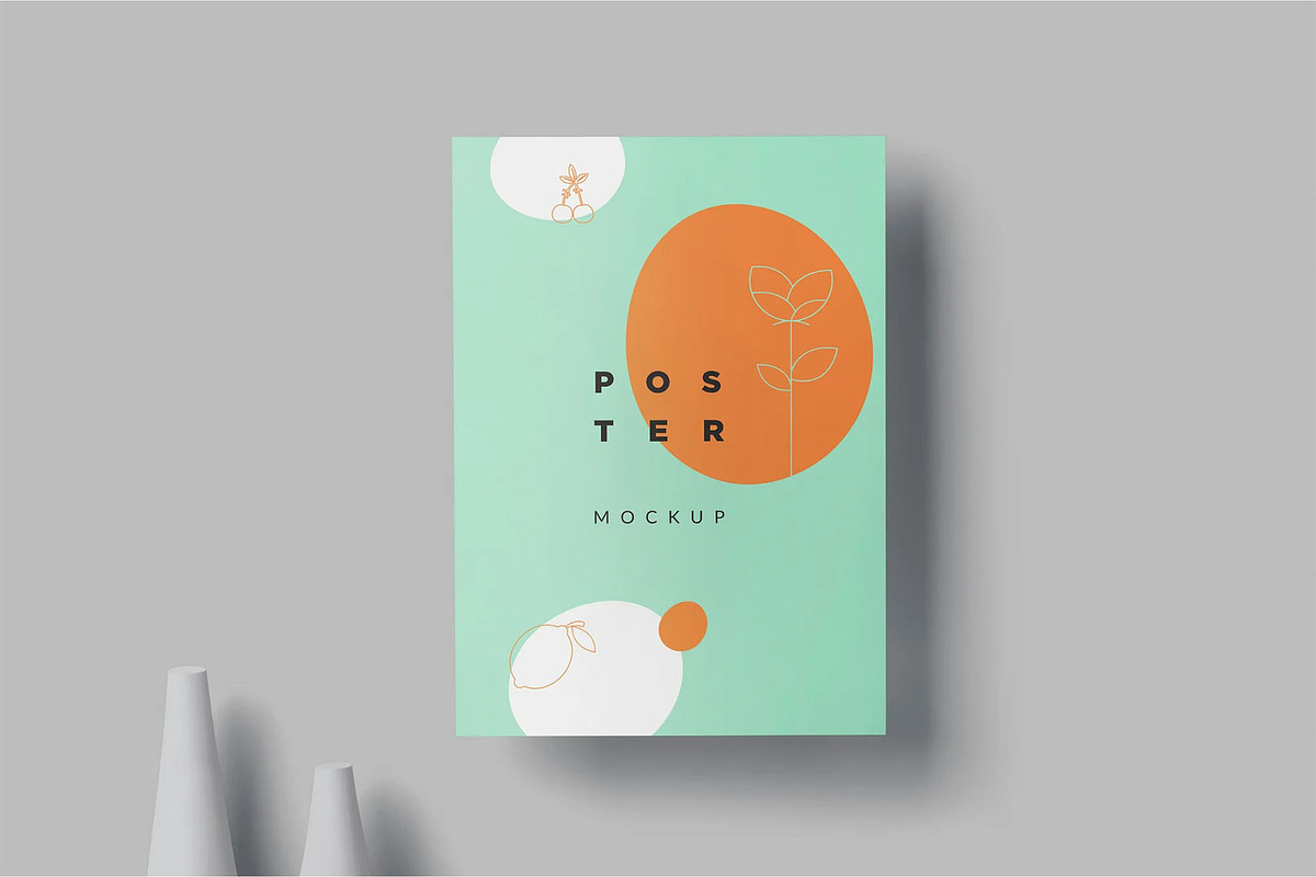 Floating Portrait Poster Mockups, an Advertising Mockup by megostudi0 (Photo 3 of 6)