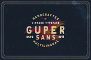 Guper Sans - Handcrafted Font, a Sans Serif Font by Roman Paslavsky (Thumbnail 1 of 6)