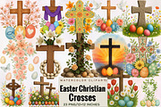 Easter Christian Crosses Sublimation, an Illustration by SVGArt (Thumbnail 1 of 8)