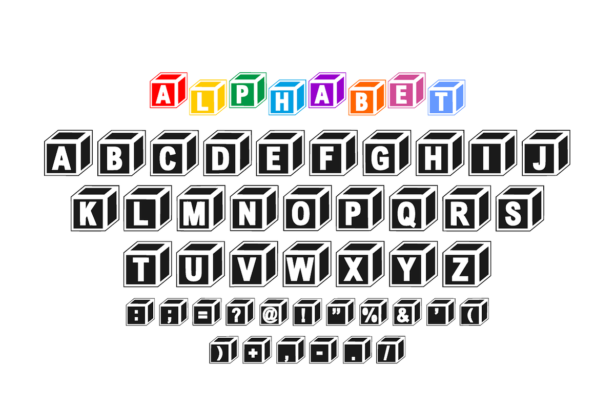 Black Box - 3D Cube Display Font, a Symbol Font by Sahira Studio (Photo 5 of 5)