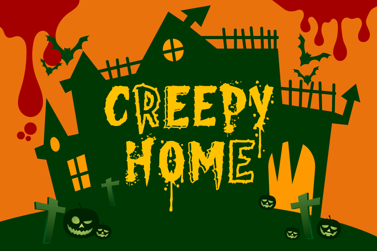 Pumpkin Stare -  Halloween Display, a Font by PutraCetol Studio (Photo 4 of 11)