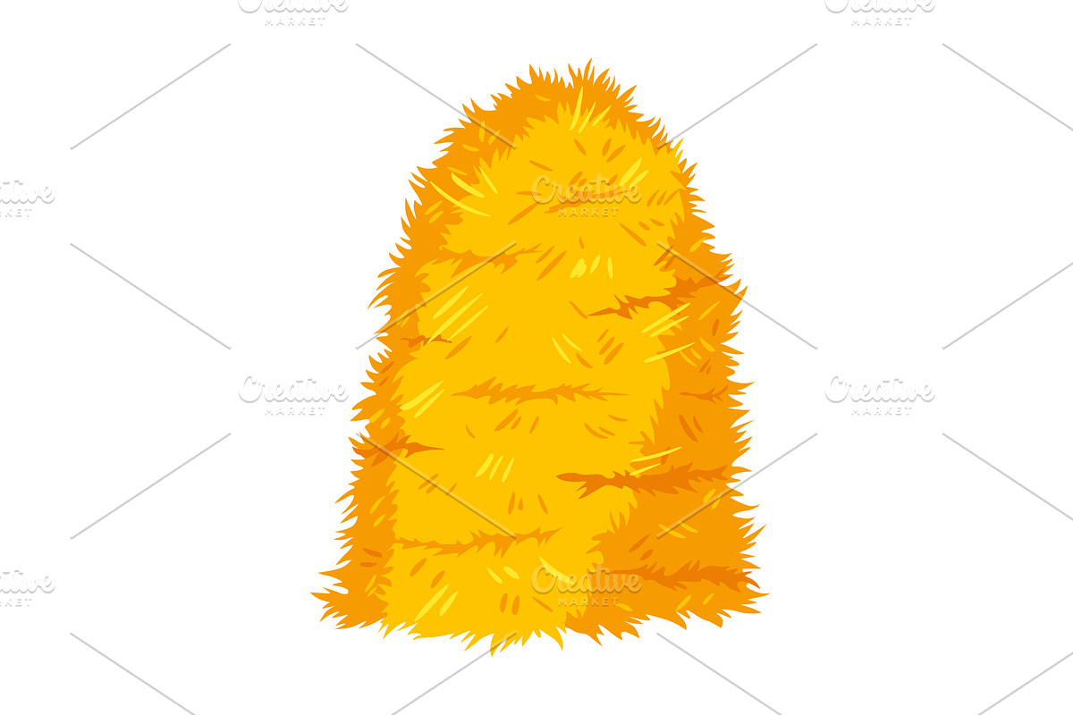 Haystack isolated on white, an Animal Illustration by Things for designers