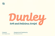 Dunley; Soft Script, a Script Font by Eko Bimantara (Thumbnail 1 of 9)