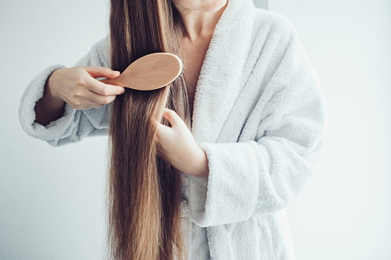 Cute woman after spa treatments stock photo containing female and background, a Beauty & Fashion Photo by Svetlana Barchan