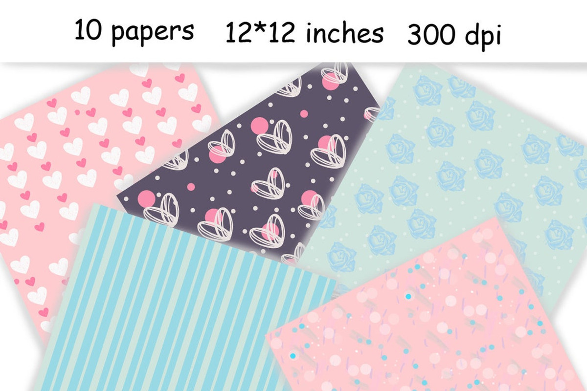My Weekend Pattern | Pastel Paper, a Pattern Graphic by GlamArtZhanna (Photo 2 of 3)