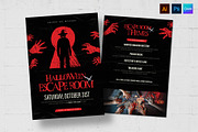 Halloween Escape Room Flyer Template, a Flyer Template by BrandPacks (Thumbnail 1 of 5)