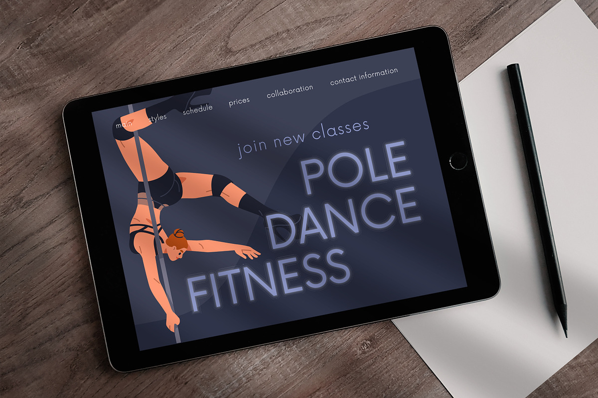Pole dance classes, web backgrounds, a Background Graphic by Good Studio (Photo 7 of 9)