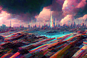 Glitch City Landscapes, an Illustration by OneOrEight (Thumbnail 19 of 20)