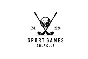 Golf logo illustration design golfer, a Branding & Logo Template by Maylianaw28