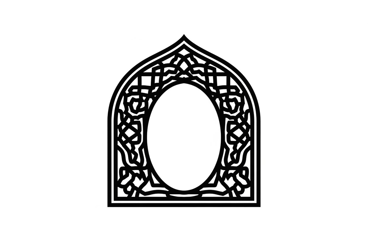 Islamic Arch Window Vector Bundle, an Illustration by yasushie (Photo 46 of 51)