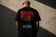 Neon Lights Font, a Sans Serif Font by Handmadefont (Thumbnail 5 of 16)