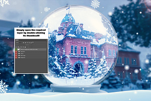 Snow Globe Photo Effect