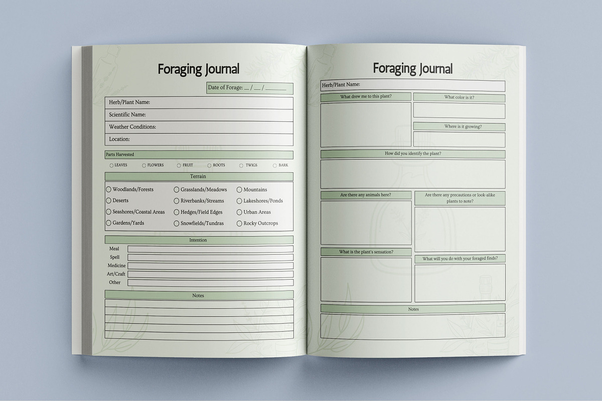 Herbs & Essential Oils Planner, a Print Template by Book2bees (Photo 4 of 4)