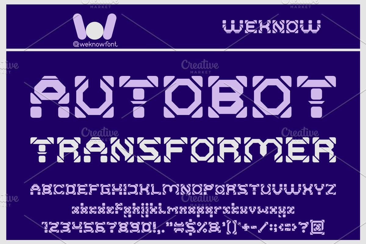Super Computer font, a Font by weknow (Photo 4 of 5)