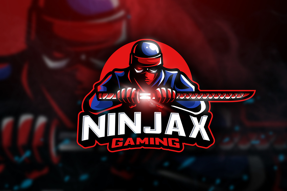 Ninjax Gaming - Mascot & Esport Logo, a Branding & Logo Template by AQR Studio