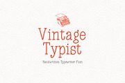 Vintage Typist - Typewriter Font, a Handwritten Font by HipFonts (Thumbnail 2 of 9)