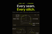 Hat Template - Dad Hat, a Hat Mockup by Template Haven (Thumbnail 2 of 14)