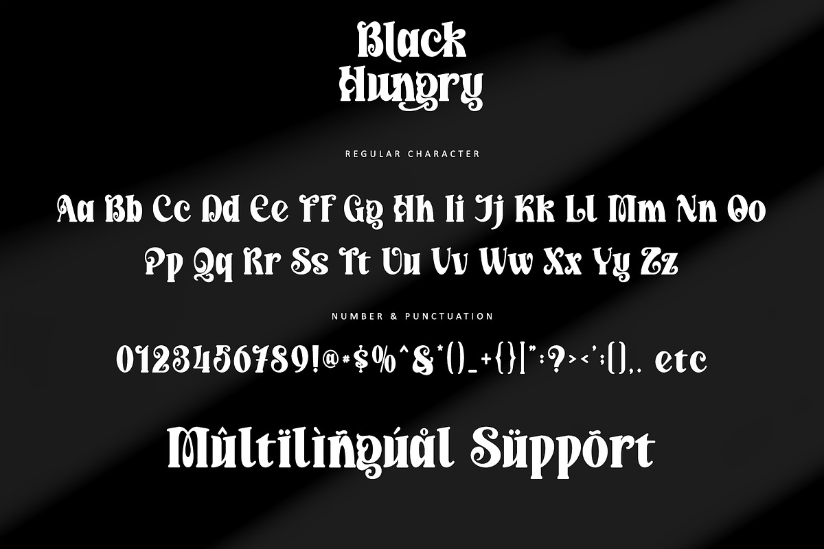 Black Hungry, a Serif Font by Letterara (Photo 7 of 10)